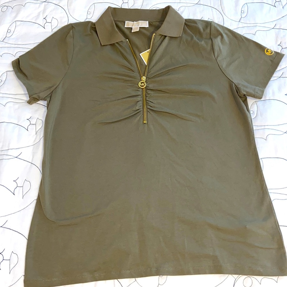 Green MK shirt Size M brand new